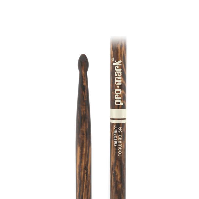 Promark Classic Forward 5A FireGrain Hickory Drumstick, Oval Wood Tip