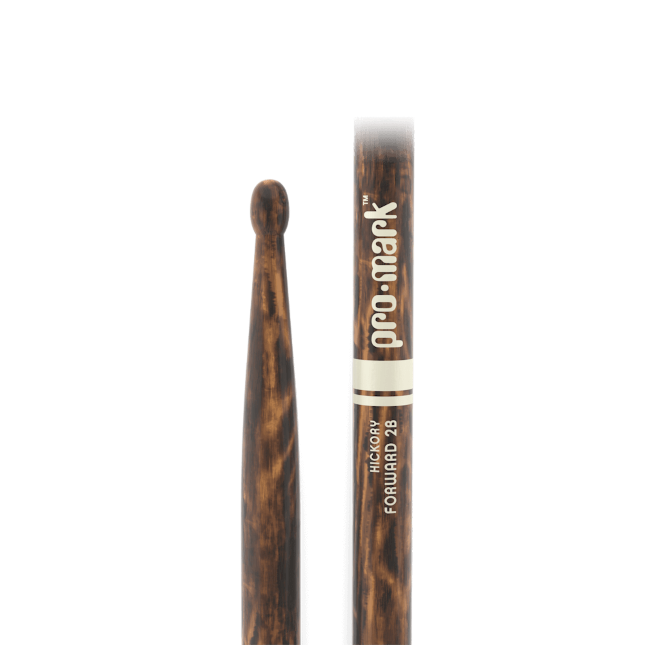 Promark Classic Forward 2B FireGrain Hickory Drumstick, Oval Wood Tip