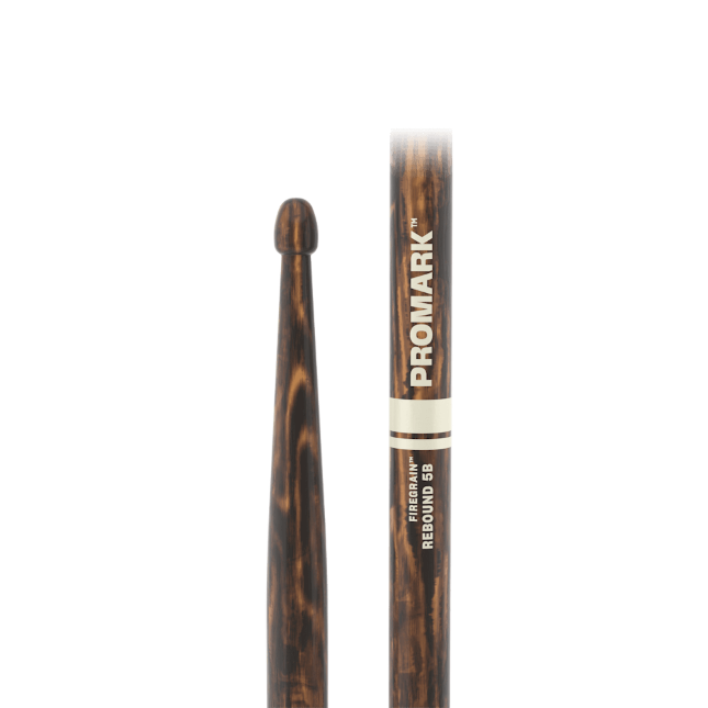Promark Rebound 5B FireGrain Hickory Drumstick, Acorn Wood Tip