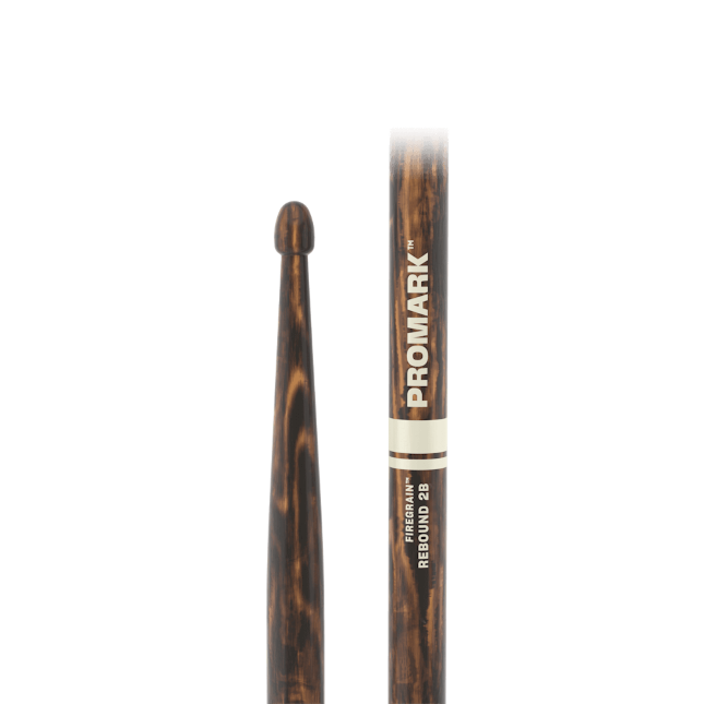Promark Rebound 2B FireGrain Hickory Drumstick, Acorn Wood Tip