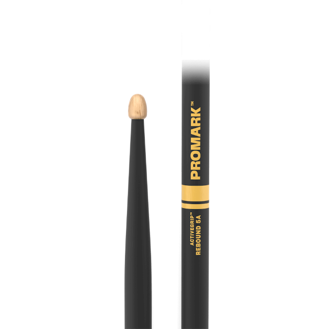 Promark Rebound 5A ActiveGrip Hickory Drumstick, Acorn Wood Tip