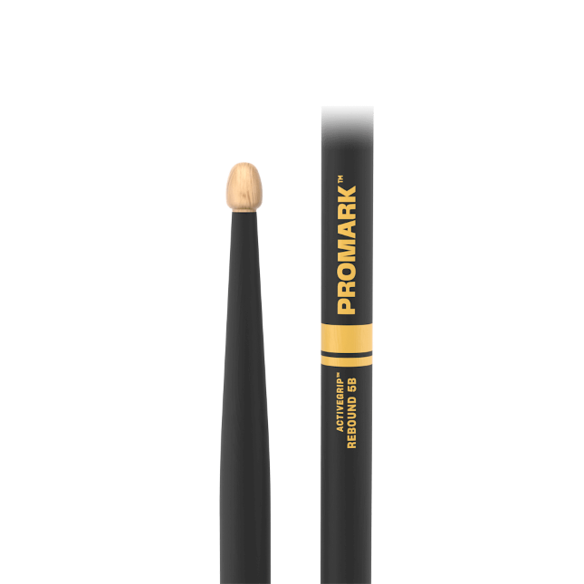 Promark Rebound 5B ActiveGrip Hickory Drumstick, Acorn Wood Tip