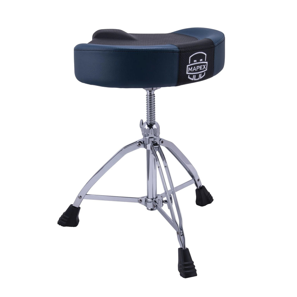Mapex Saddle Top Breathable Drum Stool Throne Blue - T855