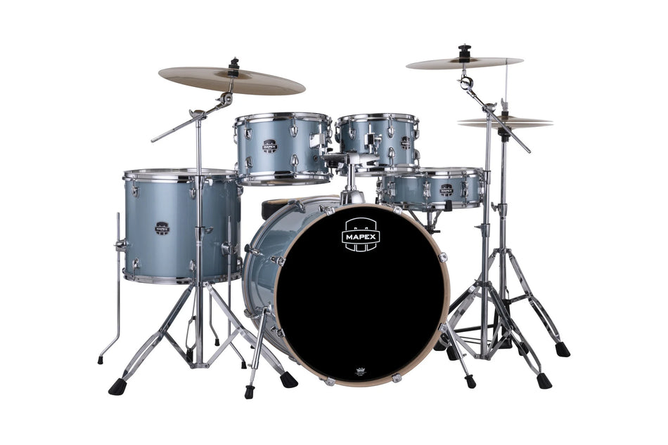Mapex Venus Drum Kit Shell Pack w/ Cymbals | 5pc 20/22" - Aqua Blue Sparkle