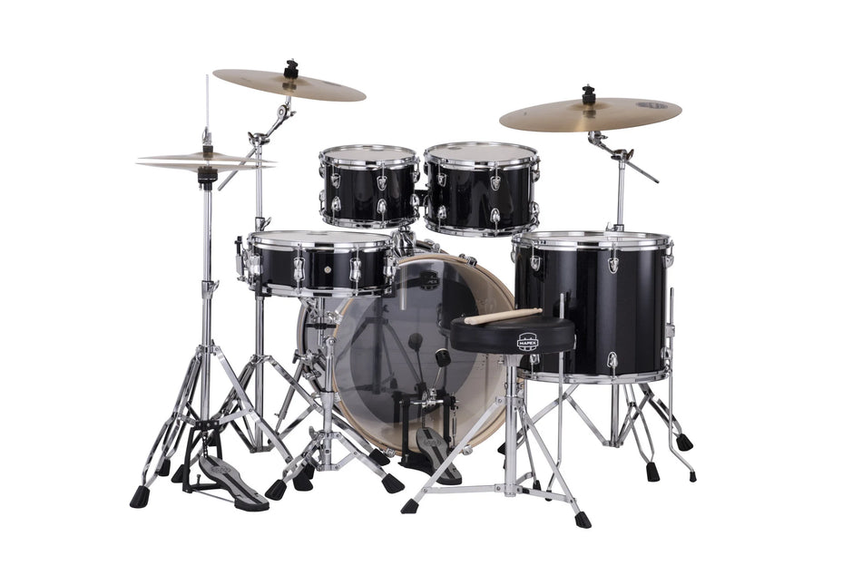 Mapex Venus Drum Kit Shell Pack w/ Cymbals | 5pc 20/22" - Metallic Black Galaxy