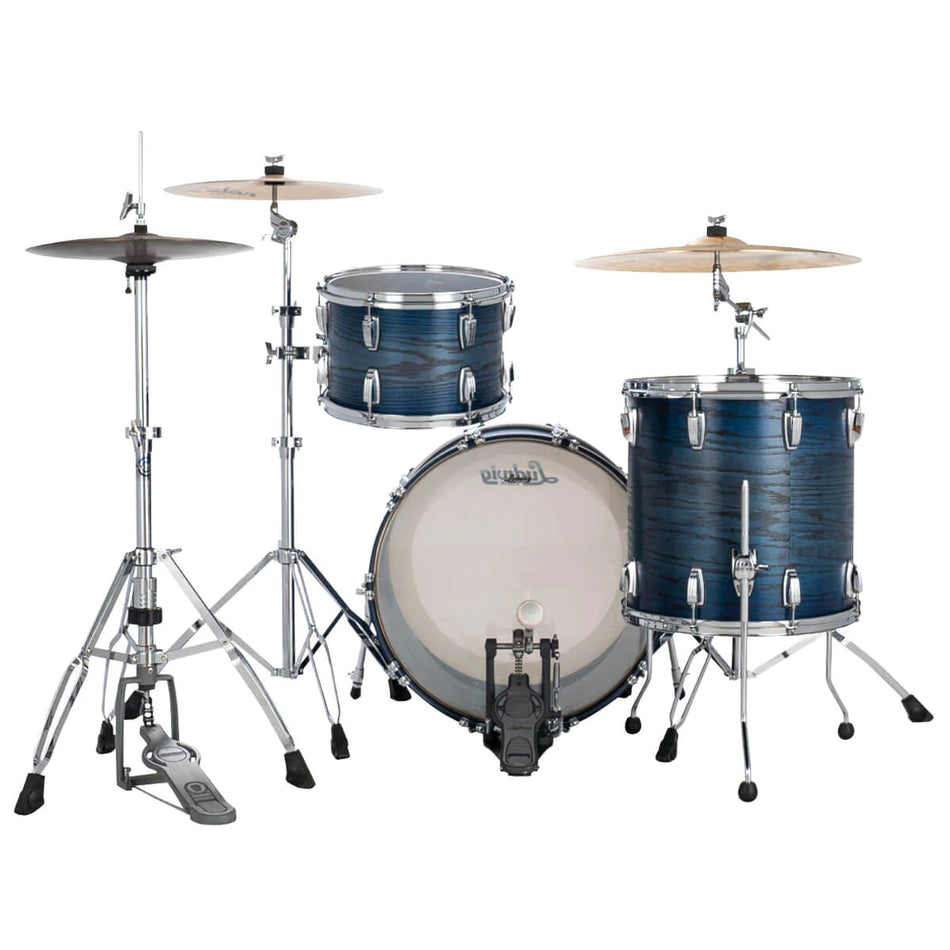 Ludwig Classic Oak 3pc Drum Set Blue Burst FAB 22/13/16