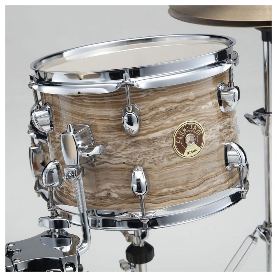 Tama Club JAM Shell Pack w/ Cymbal Holder, Cream Marble Wrap