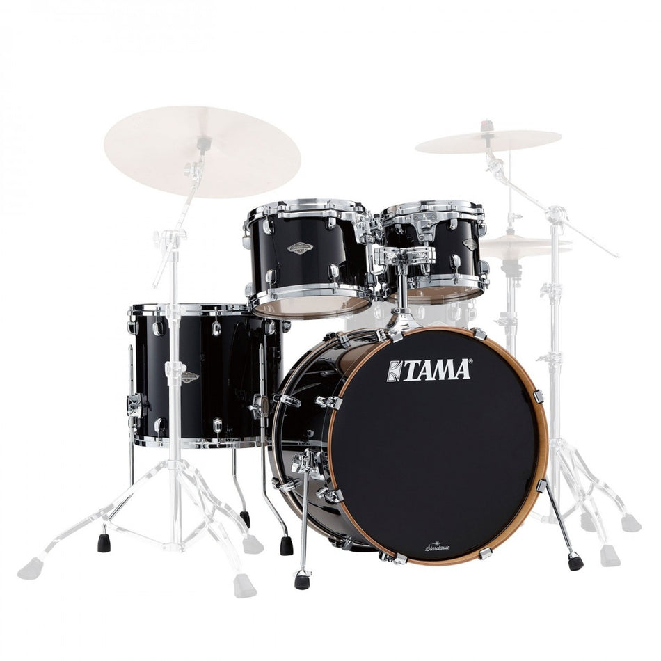 Tama Starclassic Walnut/Birch 4pc Drum Shell Pack - Piano Black