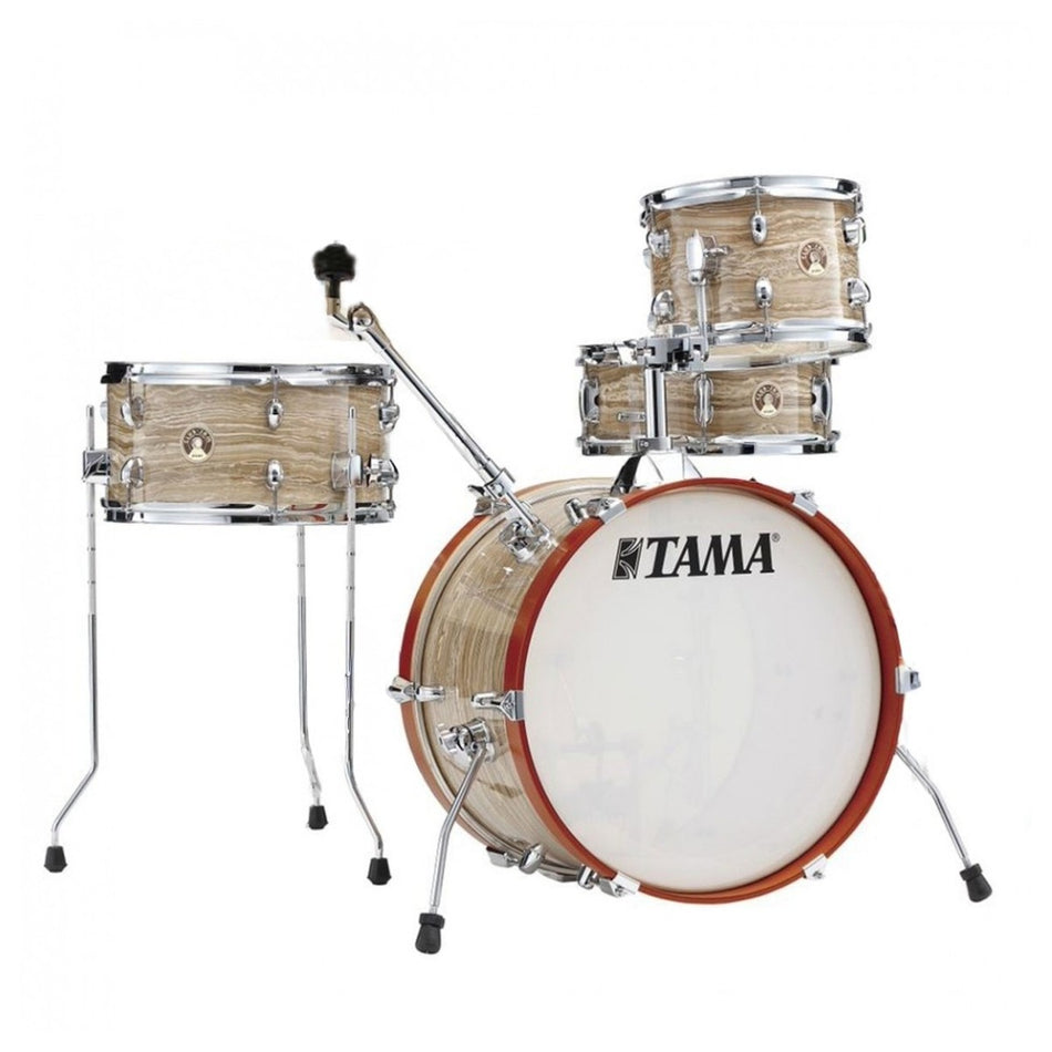 Tama Club JAM Shell Pack w/ Cymbal Holder, Cream Marble Wrap
