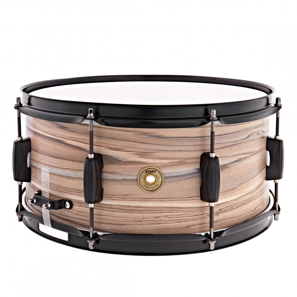 Tama Woodworks 14x6.5" Natural Zebrawood Snare Drum
