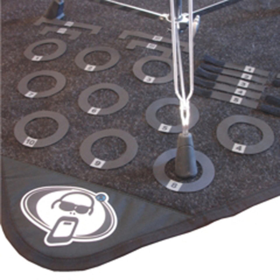 Protection Racket Drum Mat Rug Markers Black