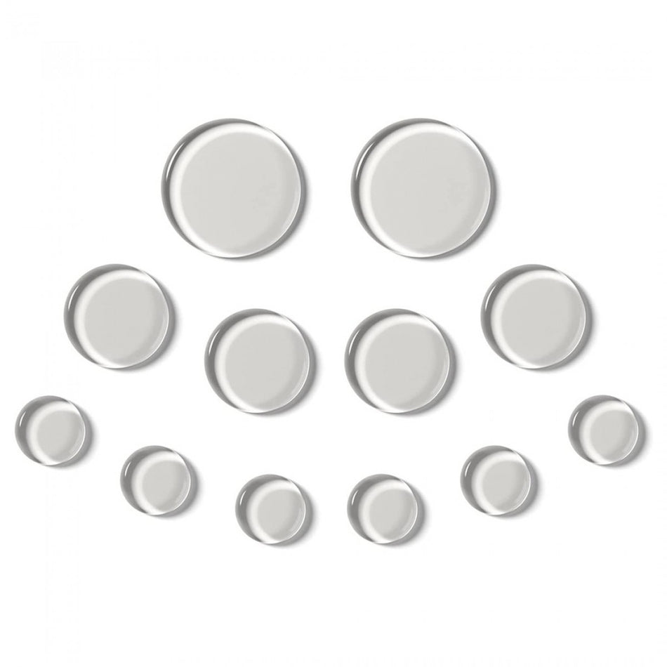 SlapKlatz Pro 10 Piece Drum Dampeners, Clear