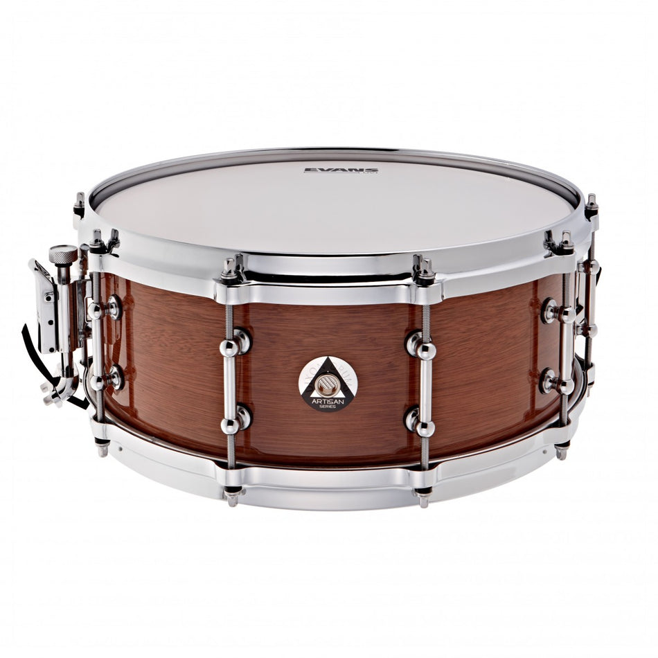 Artisan 14x5.5 Snare Chris Brady Australian Rose Gum Gloss Natural