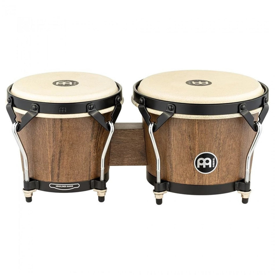 MEINL Percussion Headliner Serie Wood Bongo 6 3/4" MACHO & 8" HEMBRA - Vintage Wine Barrel