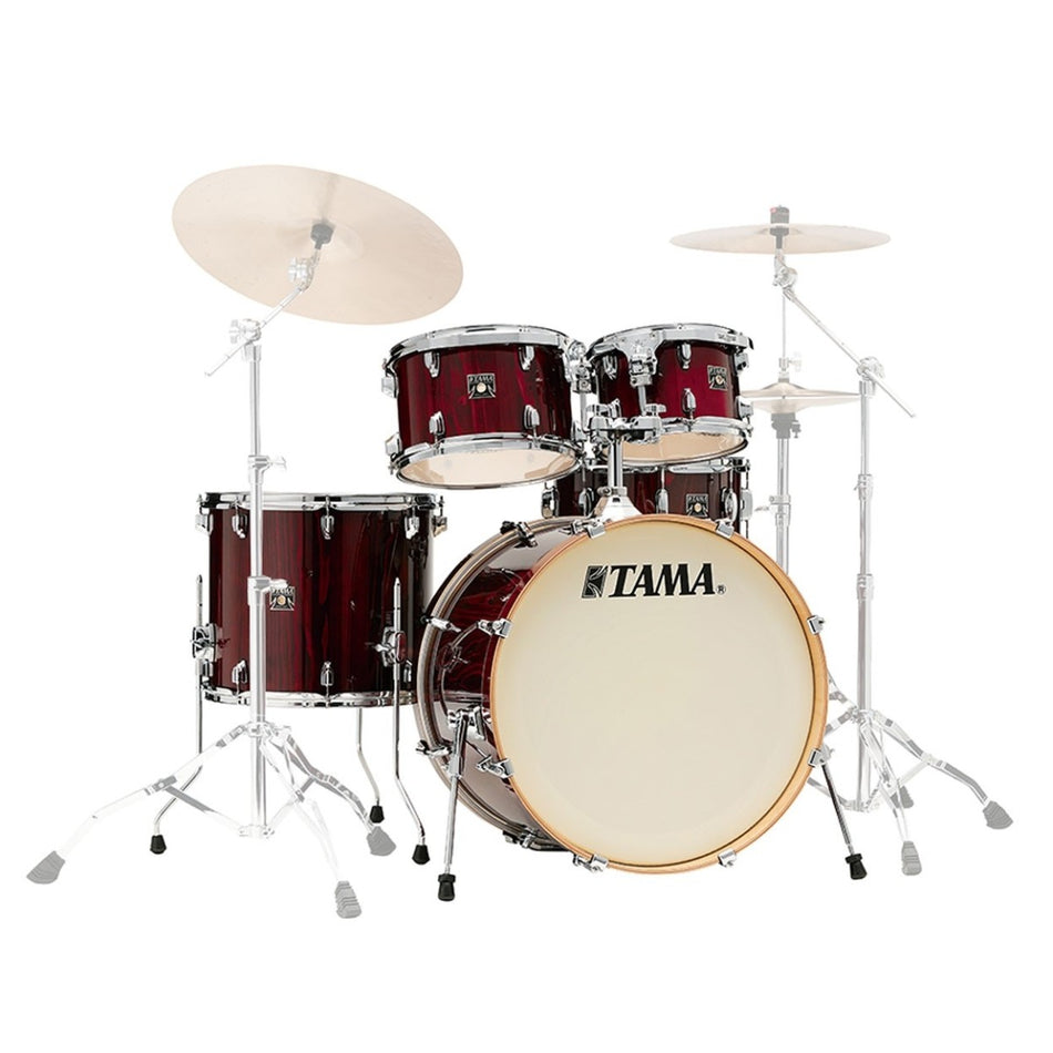 Tama Superstar Classic 22" 5pc Shell Pack, Gloss Garnet Lacebark Pine