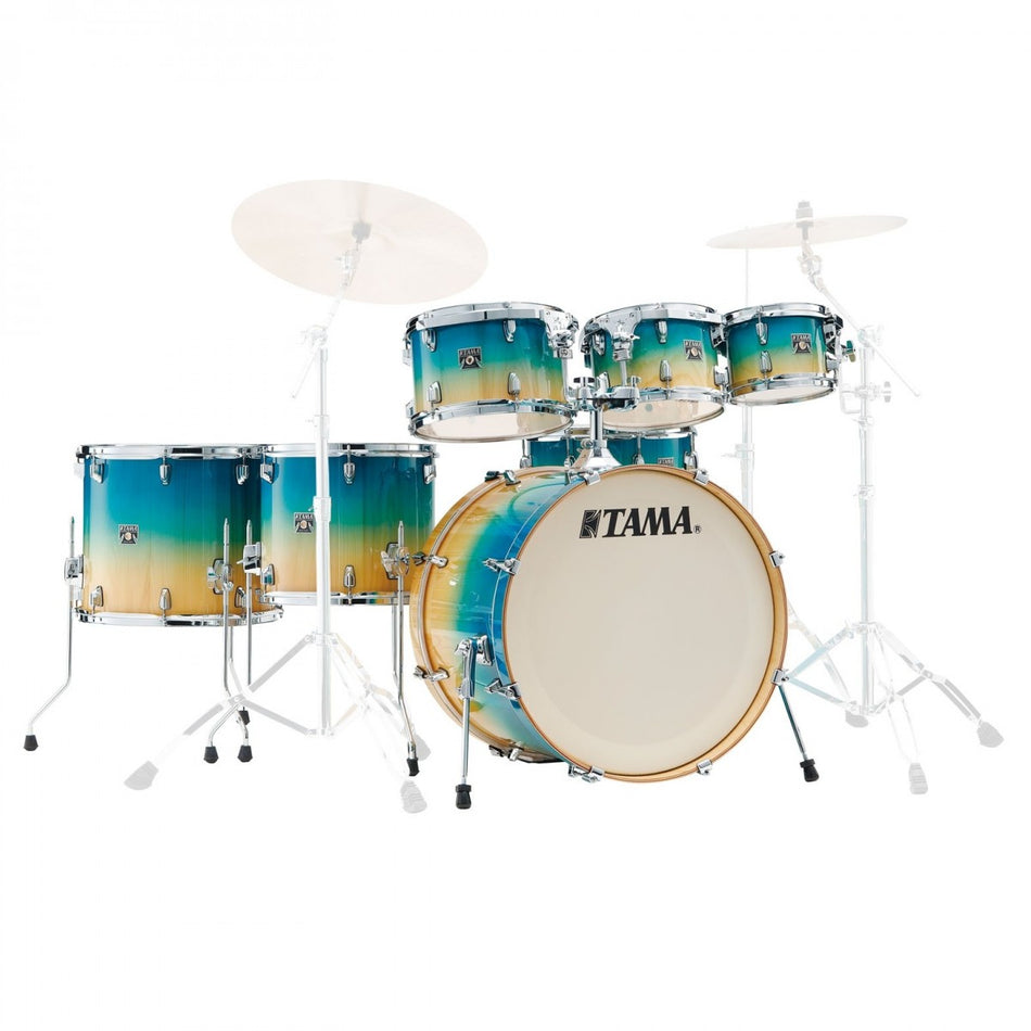 Tama Superstar Classic Exotic 22" 7pc, Caribbean Lacebark Pine Fade