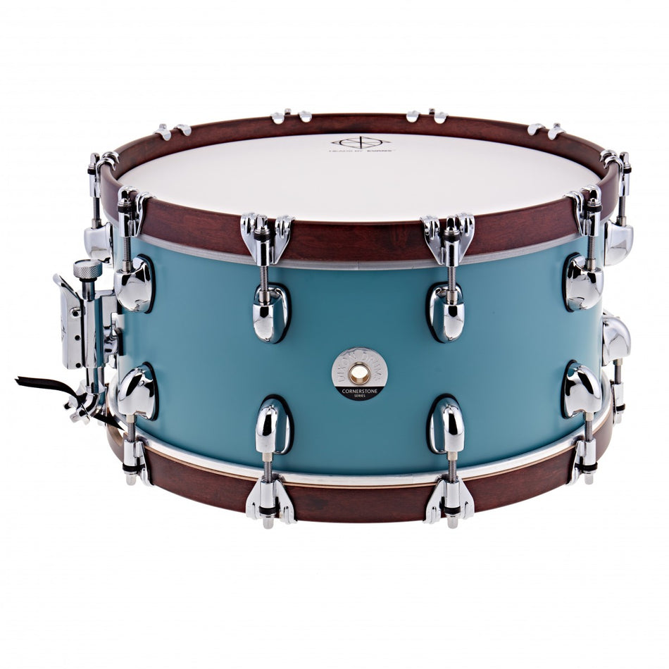 Dixon 14x6.5'' Cornerstone Satin Quetzal Blue w/Maple Hoops