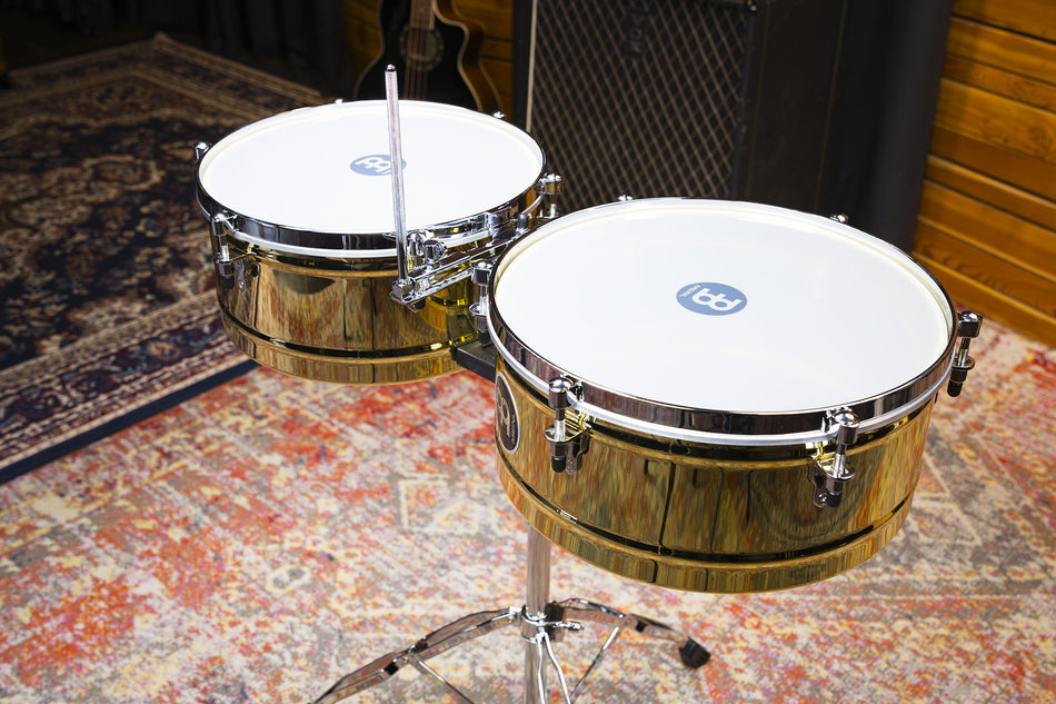 MEINL Percussion Marathon Series® Timbales - 14" + 15" Brass