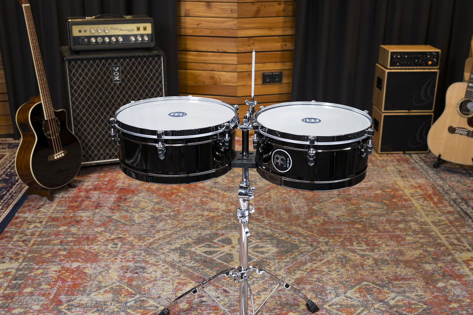 MEINL Percussion Marathon Series® Timbales - 14" + 15" Black Nickel