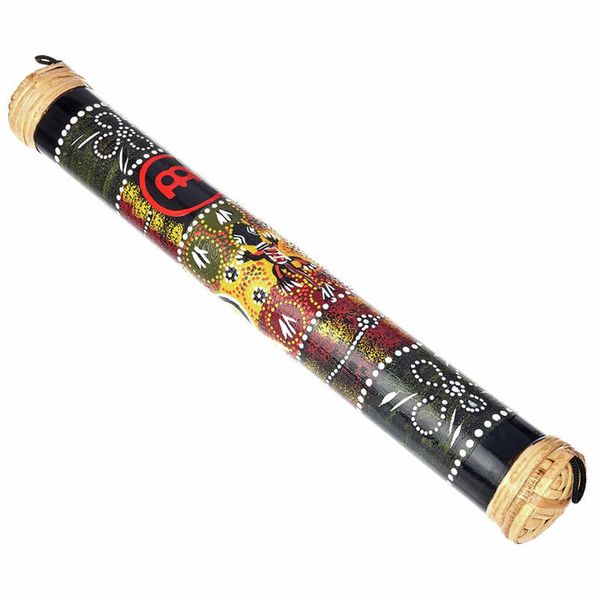Meinl Small Bamboo Rainstick, 16" Long, Black Design RS1BK-S - Into Music Store