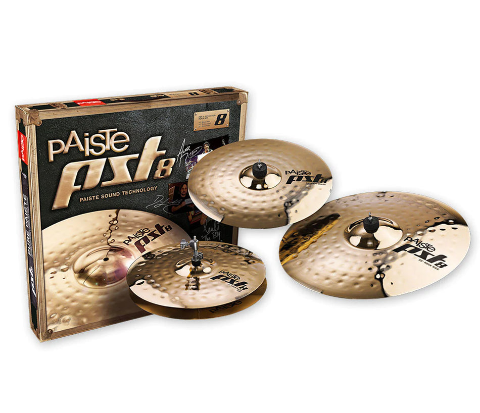 Paiste PST8 Reflector Rock Cymbal Set