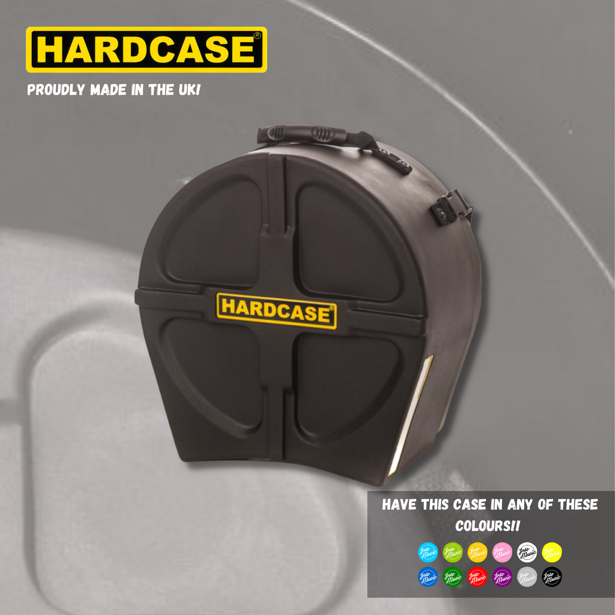 HARDCASE 13" Rack Tom Drum Case With Pads - Into Music Store