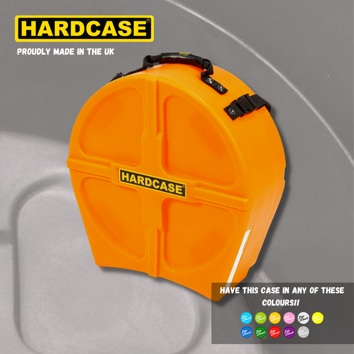 HARDCASE Snare Drum Case Fully Lined Coloured - Into Music Store