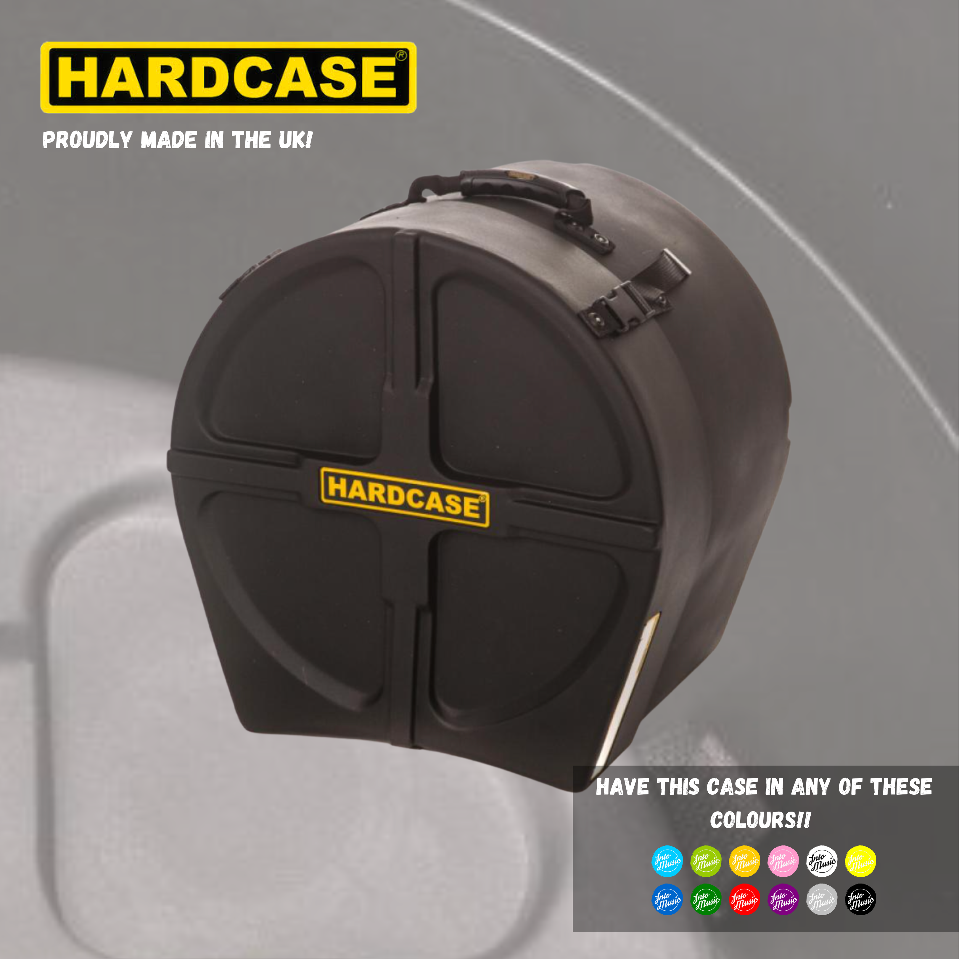 HARDCASE 16" Floor Tom Drum Case With Pads - Into Music Store