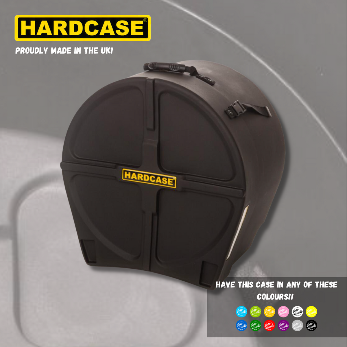 HARDCASE 18" Floor Tom Drum Case With Pads - Into Music Store