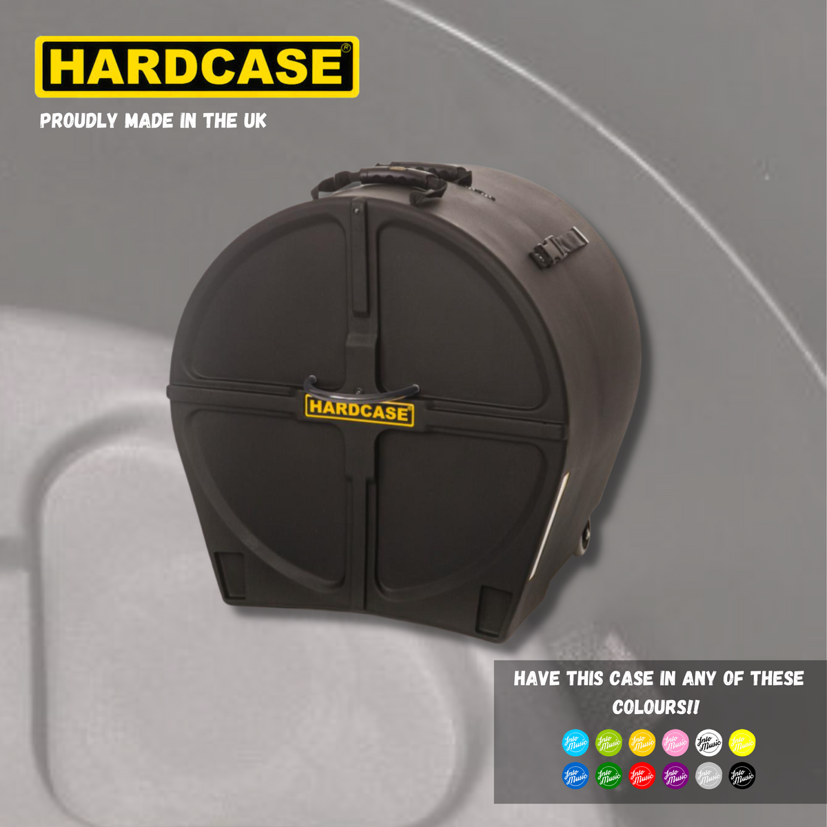 HARDCASE 20" Bass Drum Case With Wheels - Into Music Store