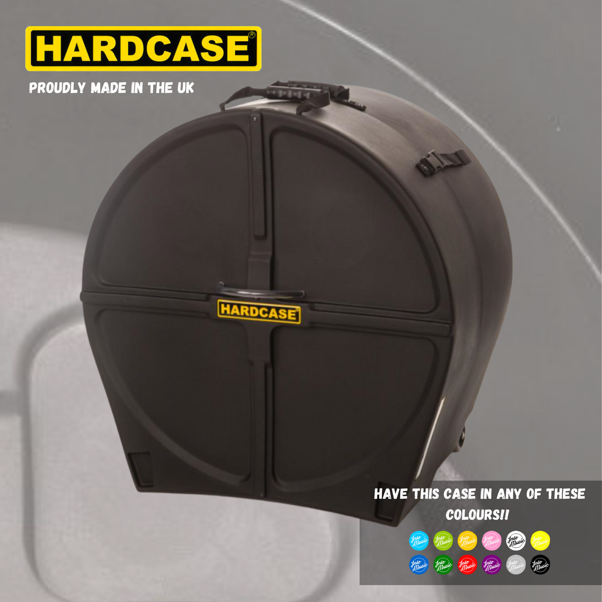 HARDCASE 26" Bass Drum Case With Wheels - Into Music Store