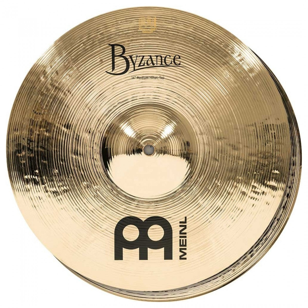 Meinl Byzance Brilliant 14 inch Medium Hi-Hat Cymbal B14MH-B - Into Music Store