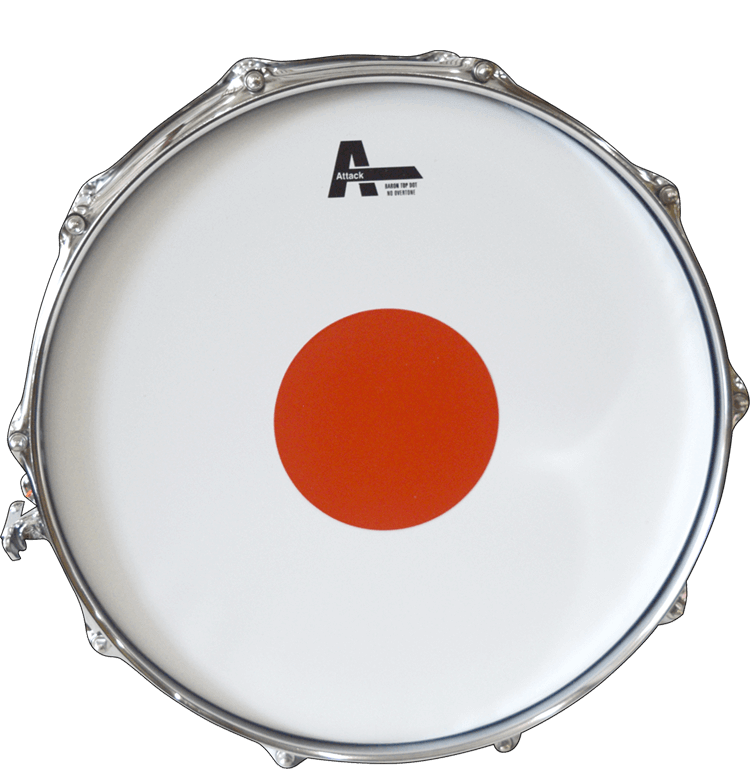 Attack 14" Baron Red Dot Coated Drum Head