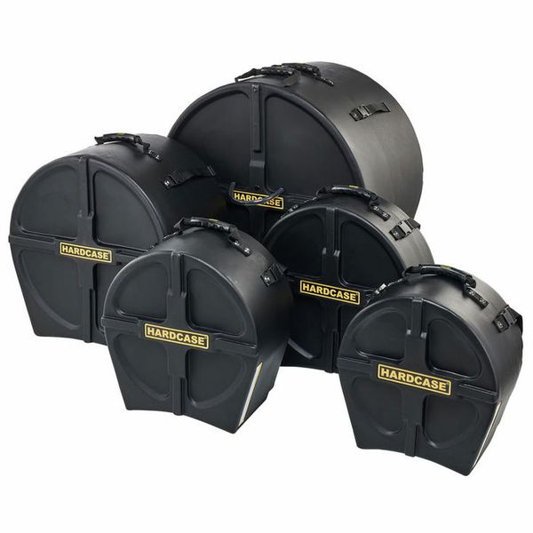HARDCASE Drum Kit Cases Fusion Set 20", 14", 12", 10" + 14" Snare - Into Music Store