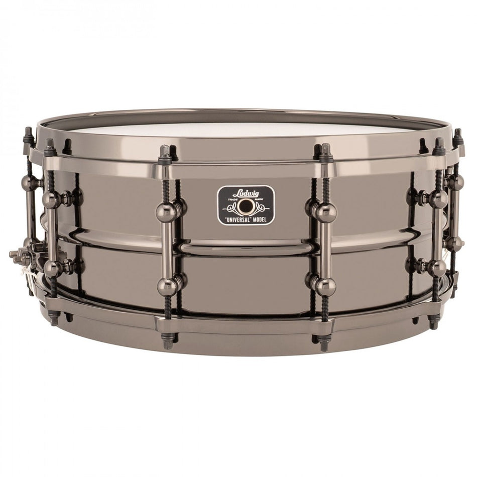 Ludwig Universal Brass Snare Drum 14 x 5.5" - Black Hardware LU5514