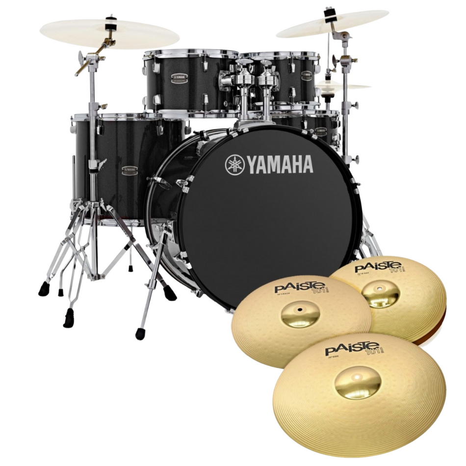 Yamaha Rydeen Drum Kit Shell Pack | 5pc 20/22" - Black Glitter