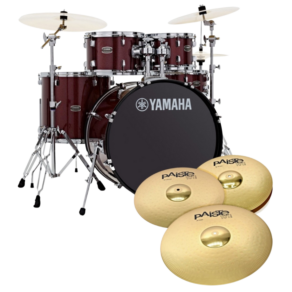 Yamaha Rydeen Drum Kit Shell Pack | 5pc 20/22" - Burgundy Glitter