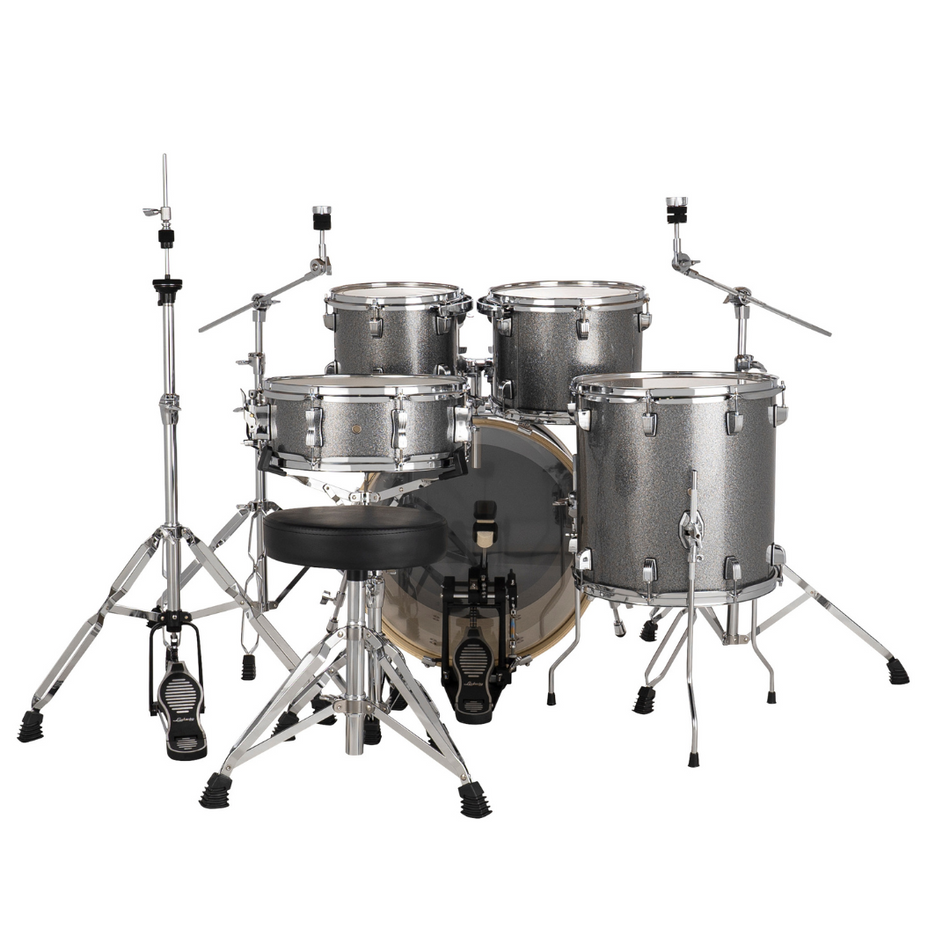Ludwig Evolution Downbeat Drum Kit Shell Pack | 5pc 20/22" - Platinum Sparkle