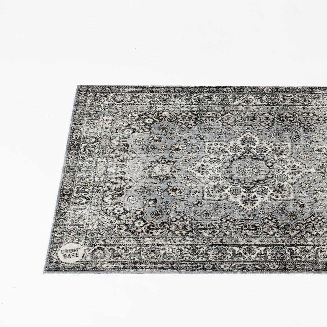 DRUM N BASE VINTAGE PERSIAN STAGE RUG – GREY - Into Music Store