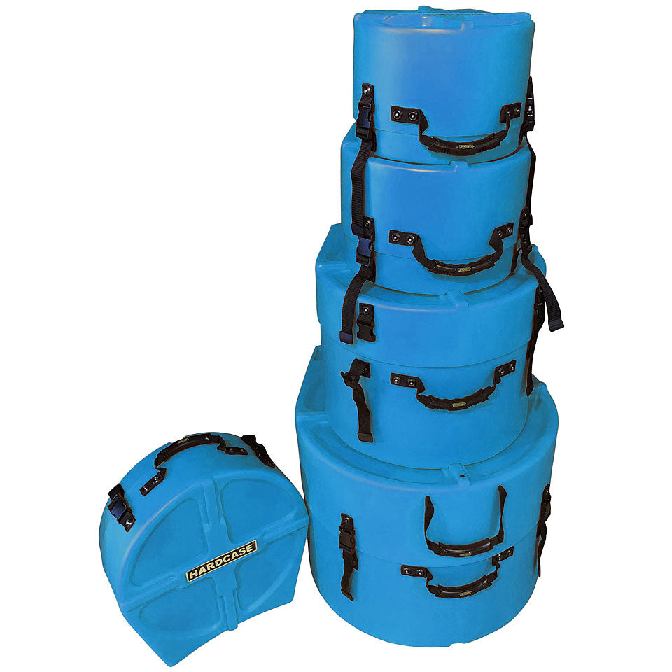 HARDCASE Drum Kit Cases Standard Set 22", 16", 13", 12" + 14" FULLY LINED - Into Music Store