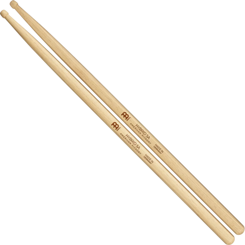 Meinl Hybrid 5A Hickory Wood Tip Drumsticks SB106