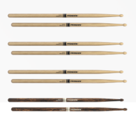 Rebound 5A Hickory Drumstick, Acorn Wood Tip, FireGrain Bonus Four Pack - Into Music Store