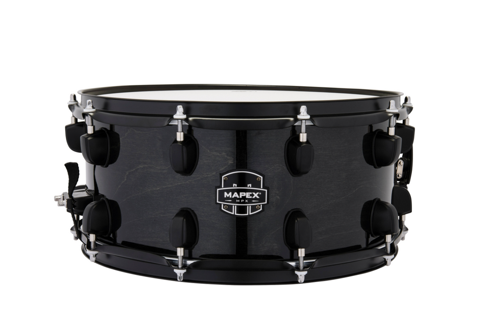 Mapex MPX Maple/Poplar Hybrid Shell Snare Drum Black 14x6.5"