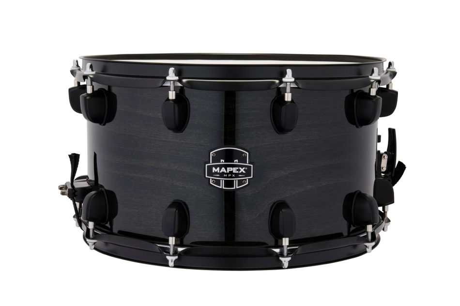 Mapex MPX Maple/Poplar Hybrid Shell Snare Drum Black 14x8"