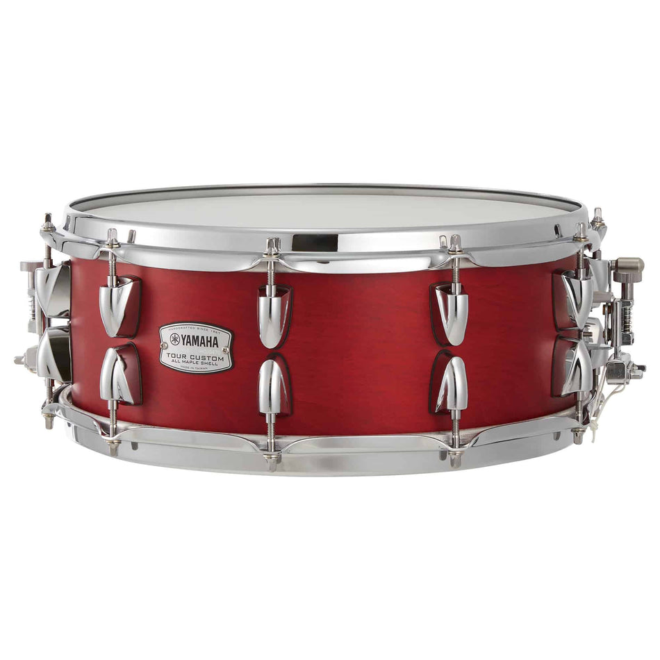 Yamaha Tour Custom Maple Snare Drum | 14 x 5.5" - Candy Apple Satin