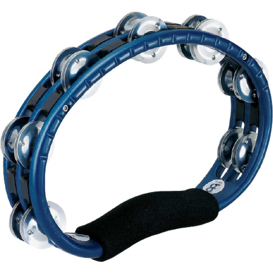 Meinl ABS Plastic Hand Held Tambourine, Double Row, Aluminium Jingles, Blue TMT1A-B - Into Music Store