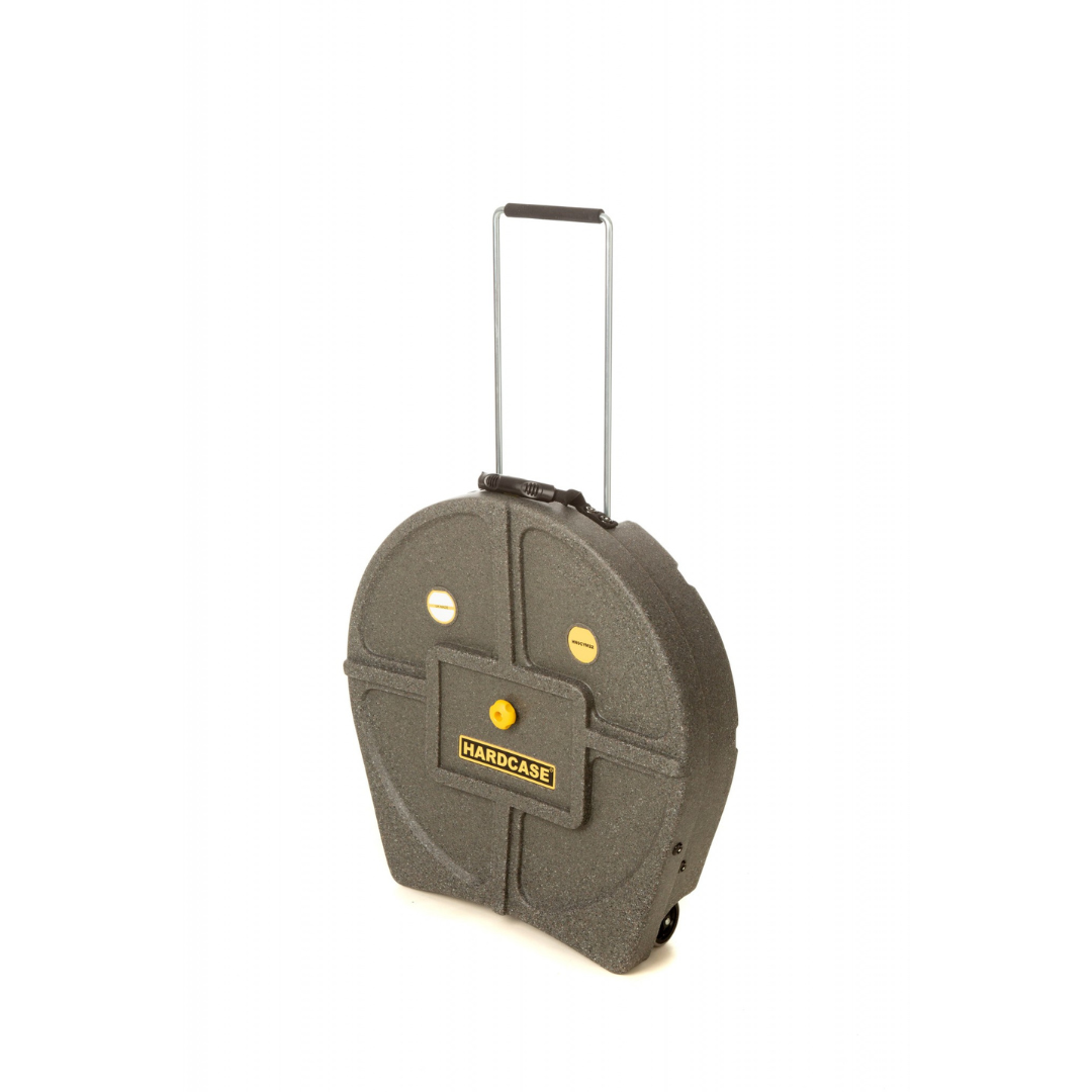 Hardcase Cymbal Case w/ Wheels & Pull Handle | 22" - Granite Grey - Into Music Store