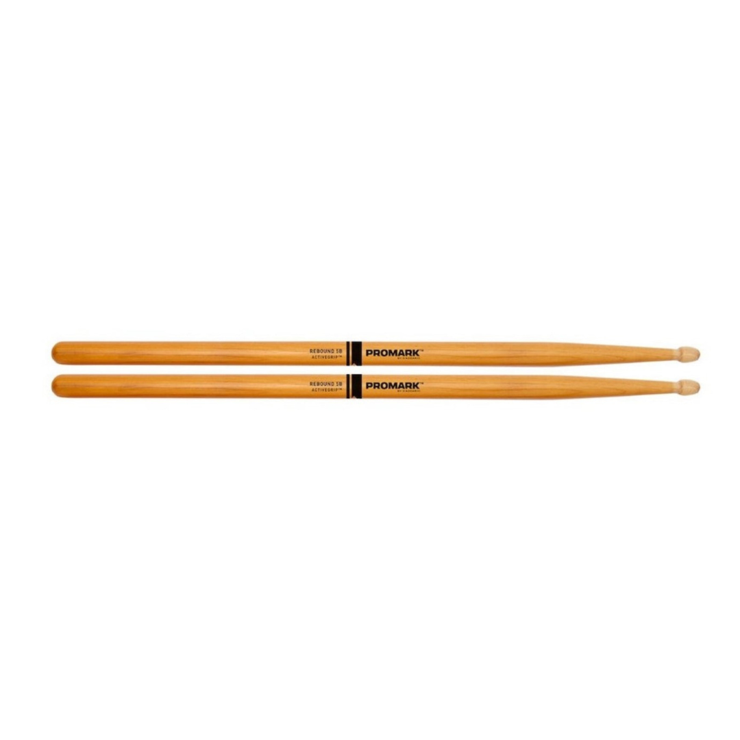 Promark Rebound 7A ActiveGrip Clear Hickory Drumsticks, Wood Tip - Into Music Store