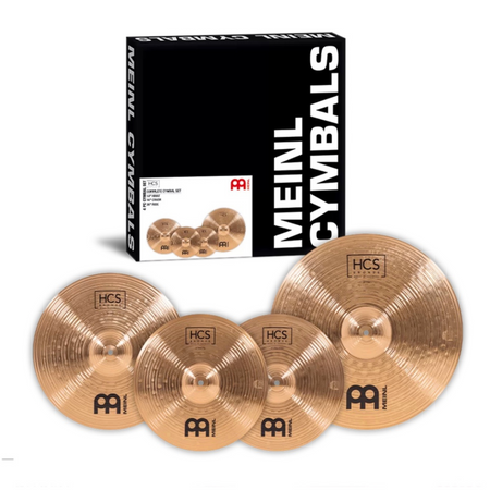 Meinl HCS Bronze Complete Cymbal Set | 14" Hi-Hats, 16" Crash, 20" Ride - HCSB141620 - Into Music Store