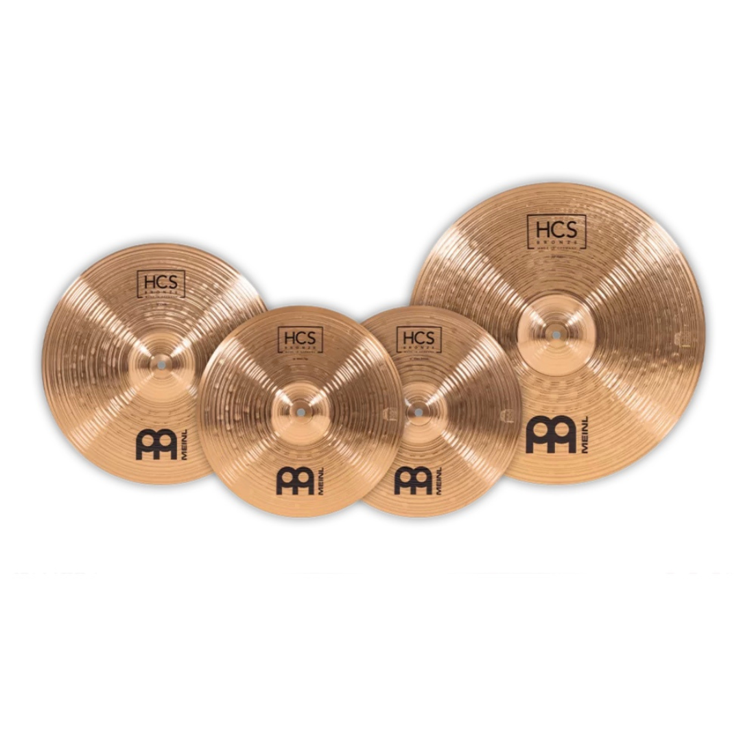 Meinl HCS Bronze Complete Cymbal Set | 14" Hi-Hats, 16" Crash, 20" Ride - HCSB141620 - Into Music Store